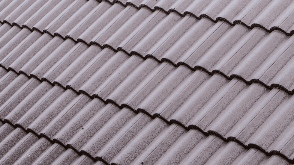 M-style or W-style concrete tile roof