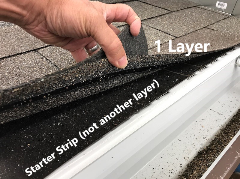 1 layer of shingles